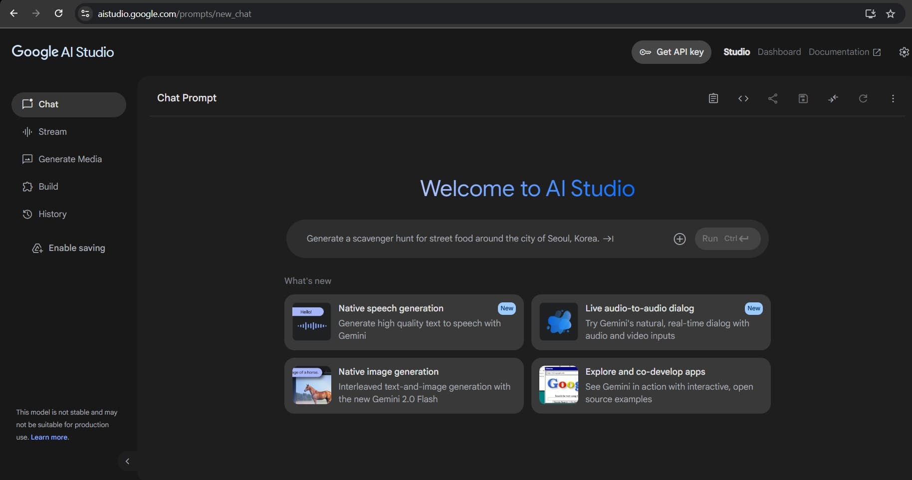 Google AI Studio